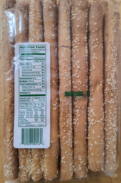 Italian Breadstick Sesame 16oz. 2pk. Bakery Italian Breadstick Bakery   