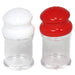 Chef Craft Salt & Pepper Shakers | White and Red, 3.5-Inches Tall by 1.75-Inches Wide | 1-Set Kitchen Chef Craft   