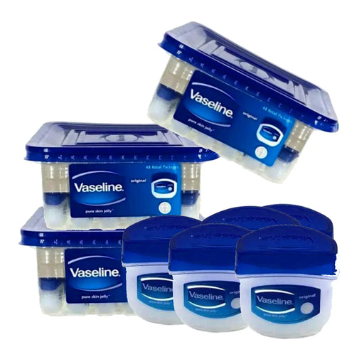 Vaseline Original Pure Skin Jelly, .25 Ounces, Counter Display (48 Pieces) Beauty Vaseline   