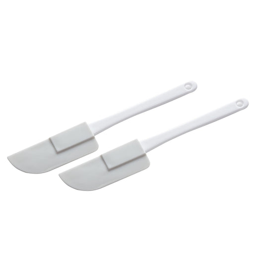 Chef Craft Select Plastic Mini Spatula Set, 6 inches in length 2 piece set, White Kitchen Chef Craft   