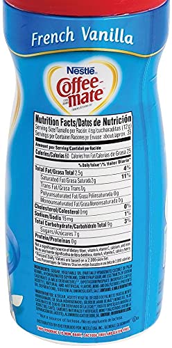 Nestle Coffee mate Coffee Creamer, French Vanilla, Powder Creamer, 15 Ounces Grocery Nestle   