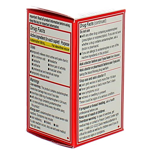 Tylenol Extra Strength Pain Reliever Fever Reducer 24 Caplets Drugstore Tylenol   