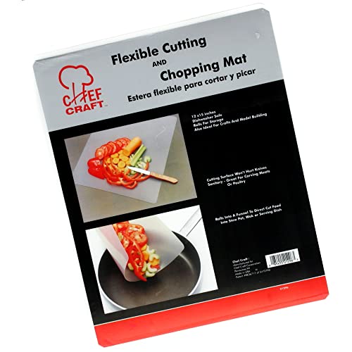 Chef Craft Flexible Plastic Cutting Sheet, 12 x 15 inch, Clear Kitchen Chef Craft   