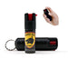 Guard Dog Security Hard Case Pepper Spray Keychain w/ Belt Clip, Red Hot Self Defense Spray with UV Dye, Black Sports Guard Dog Security   