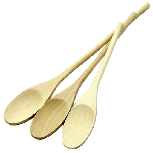 Chef Craft Select Maple Solid Spoon Set, 10, 12, 14 inch 3 Piece Set, Natural Toy Chef Craft   