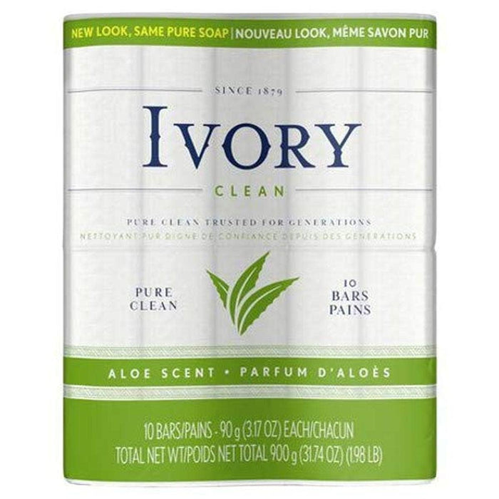 Ivory Bar Soap Aloe Scent, 3.17 Ounce (Pack of 10) Beauty Ivory   