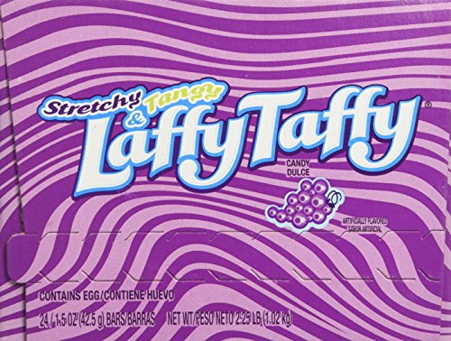 Laffy Taffy Grape Chews Candy, 24 Count Grocery Wonka   