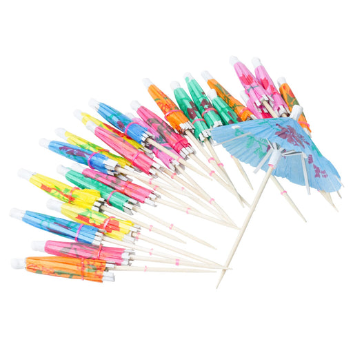 Chef Craft Select Party Umbrella Sticks, 4 inch 24 piece set, Assorted Kitchen Chef Craft   