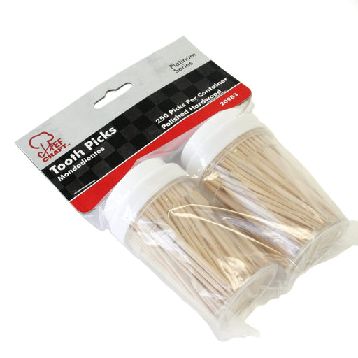 Chef Craft Select Bamboo Toothpicks, 250 Count 2 Piece Set, Natural Kitchen Chef Craft   