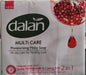 Dalan Multi Care Moisturizing Soap 2 in 1 (Sweet Pomegranate & Caring Milk, 3 Pack) Outdoors Dalan   