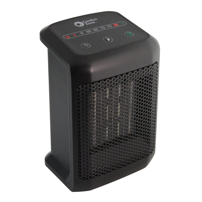 Comfort Zone Energy Save Ceramic Heater (Electronic), 3 Heat Settings, Energy Save Technology, Fan-Forced Design, Safety Tip-Over Switch, Overheat Protection, ETL Approved Home Comfort Zone   