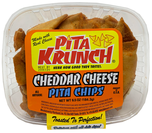 Pita Krunch Cheddar Cheese Pita Chips Pita Chips Pita Krunch 1 Pack  