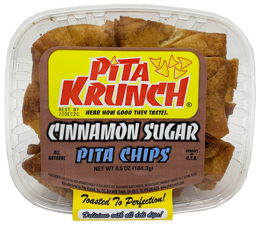 Pita Krunch Cinnamon Sugar Pita Chips Pita Chips Pita Krunch 1 Pack  