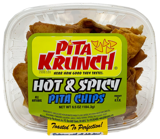 Pita Krunch Hot & Spicy Pita Chips Pita Chips Pita Krunch 1 Pack  
