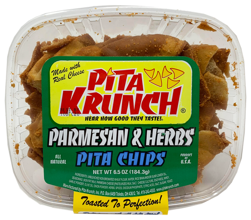 Pita Krunch Parmesan & Herbs Pita Chips Pita Chips Pita Krunch 1 Pack  