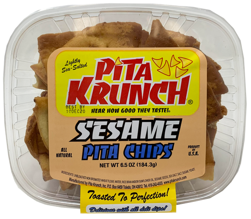 Pita Krunch Sesame Pita Chips 6.5 oz. Pita Chips Pita Krunch   