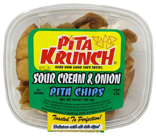Pita Krunch Sour Cream & Onion Pita Chips Pita Chips Pita Krunch 1 Pack  