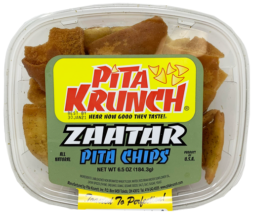 Pita Krunch Zataar Pita Chips Pita Chips Pita Krunch 1 Pack.  