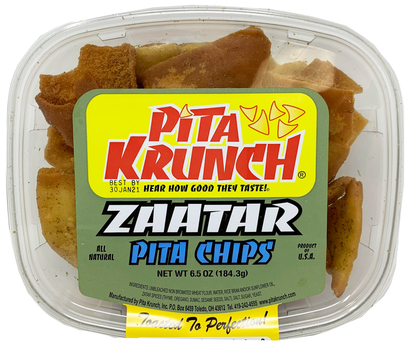 Pita Krunch Zataar Pita Chips 6.5oz. Pita Chips Pita Krunch 1 Pack.  