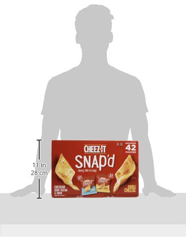 Cheeze-It Snap'd Cheesy Baked Snacks Multipack 42Count 0.75 Oz Net Wt 31.5 Oz Grocery Cheeze-It   