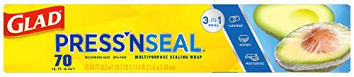 Glad Press'n Seal Plastic Food Wrap - 70 Square Foot Roll (Package May Vary) Drugstore Glad   