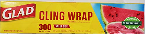 Glad Cling Wrap 300 Square Ft. Roll (Pack of 2) Drugstore Glad   