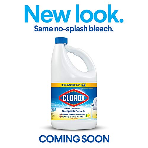 Clorox Splash-Less Bleach, Crisp Lemon, 77 Ounce Bottle (Package May Vary) Drugstore Clorox   