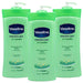 Vaseline Intensive Care Body Lotion - Aloe Soothe - 24.5 Fl Oz (725 mL) Per Bottle - Pack of 3 Bottles Beauty Vaseline   