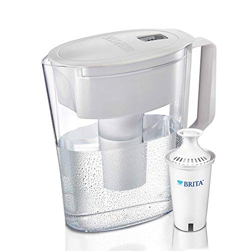 Brita SOHO White 5 cup Water Pitcher, 11.1 x 9.5 x 4.6", White Kitchen Brita   