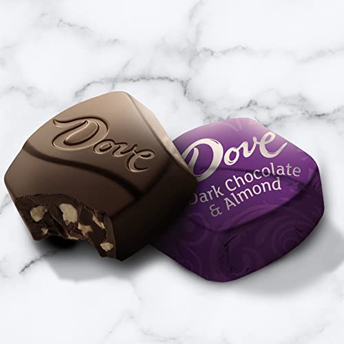 DOVE PROMISES Dark Chocolate & Almond Mother's Day Chocolate Candy, Individually Wrapped, 7.61 oz Bag Grocery Dove   