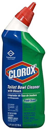 CloroxPro Commercial Solutions, Clorox Manual Toilet Bowl Cleaner with Bleach, Automatic Toilet Cleaner, Fresh Scent, 24 Ounces (Pack of 12) - 00031 BISS CloroxPro   