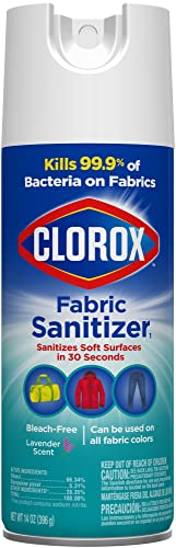 Clorox Fabric Sanitizer Aerosol Spray, Lavender Scent 14 Ounces Drugstore Clorox   