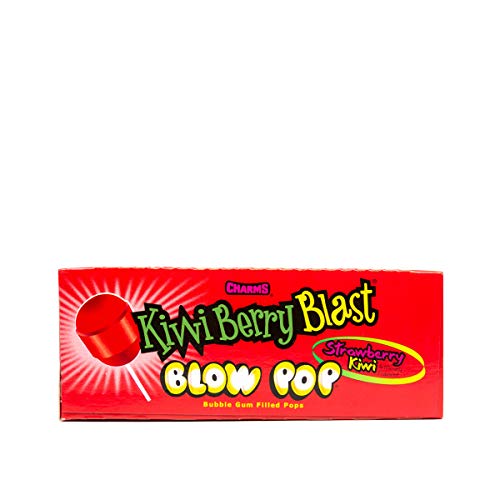 Charms Blow Pops, Kiwi Berry Blast Flavor, 48-Count Bag Grocery Charms   