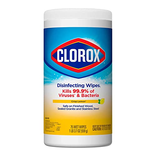 Clorox Disinfecting Wipes, Bleach Free Cleaning Wipes - Crisp Lemon, 75 Count (Packaging May Vary) Drugstore Clorox   