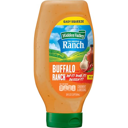 Hidden Valley Buffalo Ranch Topping and Dressing, 20 Fluid Ounce Bottle, Pack May Vary Grocery Hidden Valley   