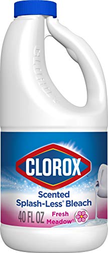 Clorox Splash-Less Liquid Bleach, Fresh Meadow - 40 Ounce Bottle (Package May Vary) Grocery Clorox   