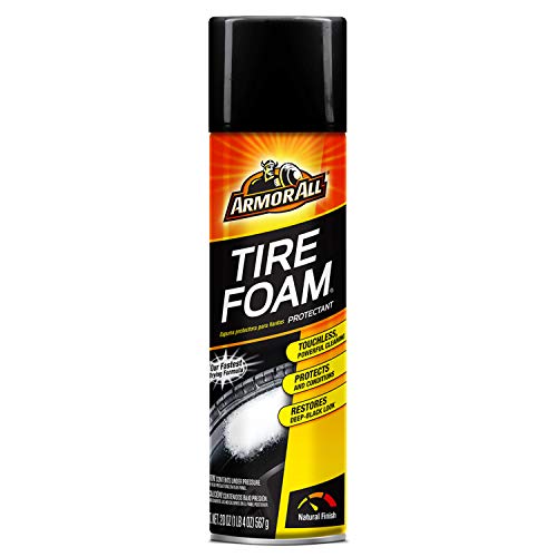 Armor All Tire Foam, Tire Cleaner Spray for Cars, Trucks, Motorcycles, 20 Oz Each, 1.25 Pound (Pack of 1) Automotive Parts and Accessories Armor All   