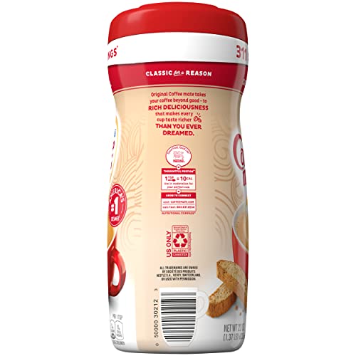 Nestle Coffee mate Nestle Coffee-mate Creamer - 22oz Powder Creamer, Oz original 1.37 Pound (Pack of 12) 264.0 Ounce Grocery Coffee Mate   