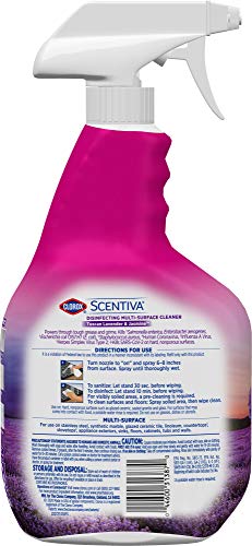 Clorox Scentiva Multi Surface Spray Tuscan Lavender & Jasmine 32 Ounces Package May Vary BISS Clorox   