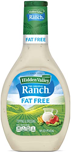 Hidden Valley Original Ranch Fat Free Salad Dressing & Topping, Gluten Free - 16 Ounce Bottle (Package May Vary) Grocery Hidden Valley   