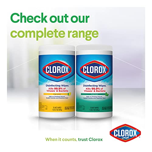 Clorox Disinfecting Wipes, Bleach Free Cleaning Wipes, Fresh, 75 Count (Package May Vary) Drugstore Clorox Disinfecting Wipes   