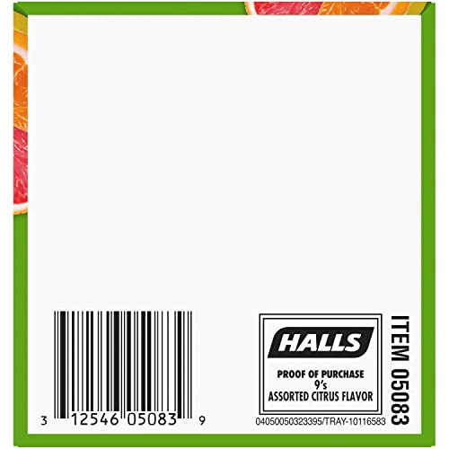 HALLS Defense Assorted Citrus Vitamin C Drops, 20 Sticks of 9 Drops (180 Total Drops) Drugstore Halls   