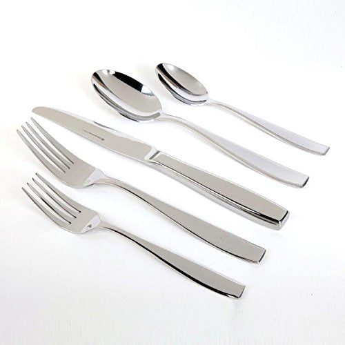 Gibson Home Castleford 20 Pc Flatware Set, Mirror Polished, Hollow Handle, Stainless Steel Kitchen Gibson Home   