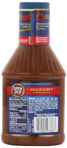 Open Pit Barbecue Sauce, Hickory, 18 Ounce (Pack of 6) Grocery Open Pit   