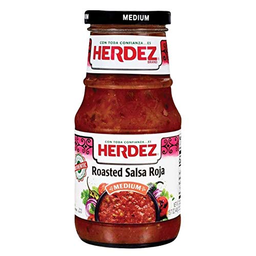 Herdez Roasted Salsa Roja (Medium) 15 oz (Pack of 2) Grocery Herdez   