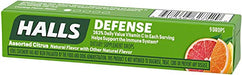 HALLS Defense Assorted Citrus Vitamin C Drops, 20 Sticks of 9 Drops (180 Total Drops) Drugstore Halls   