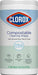 Clorox Compostable Cleaning Wipes, All Purpose Wipes, Free & Clear, 75 Count (Pack of 1) Drugstore Clorox   