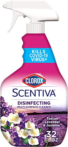 Clorox Scentiva Multi Surface Spray Tuscan Lavender & Jasmine 32 Ounces Package May Vary BISS Clorox   