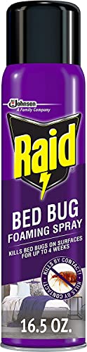 Raid Bed Bug Foaming Spray, for Indoor Use, Non-Staining 16.5 Ounce (Pack of 6) Lawn & Patio Raid   