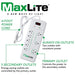 MaxLite Advanced Power Strip with 8 RECEPTACLES and 1350 Joules of Surge Protection,White,APS-8/1350J Electronics Maxlite   